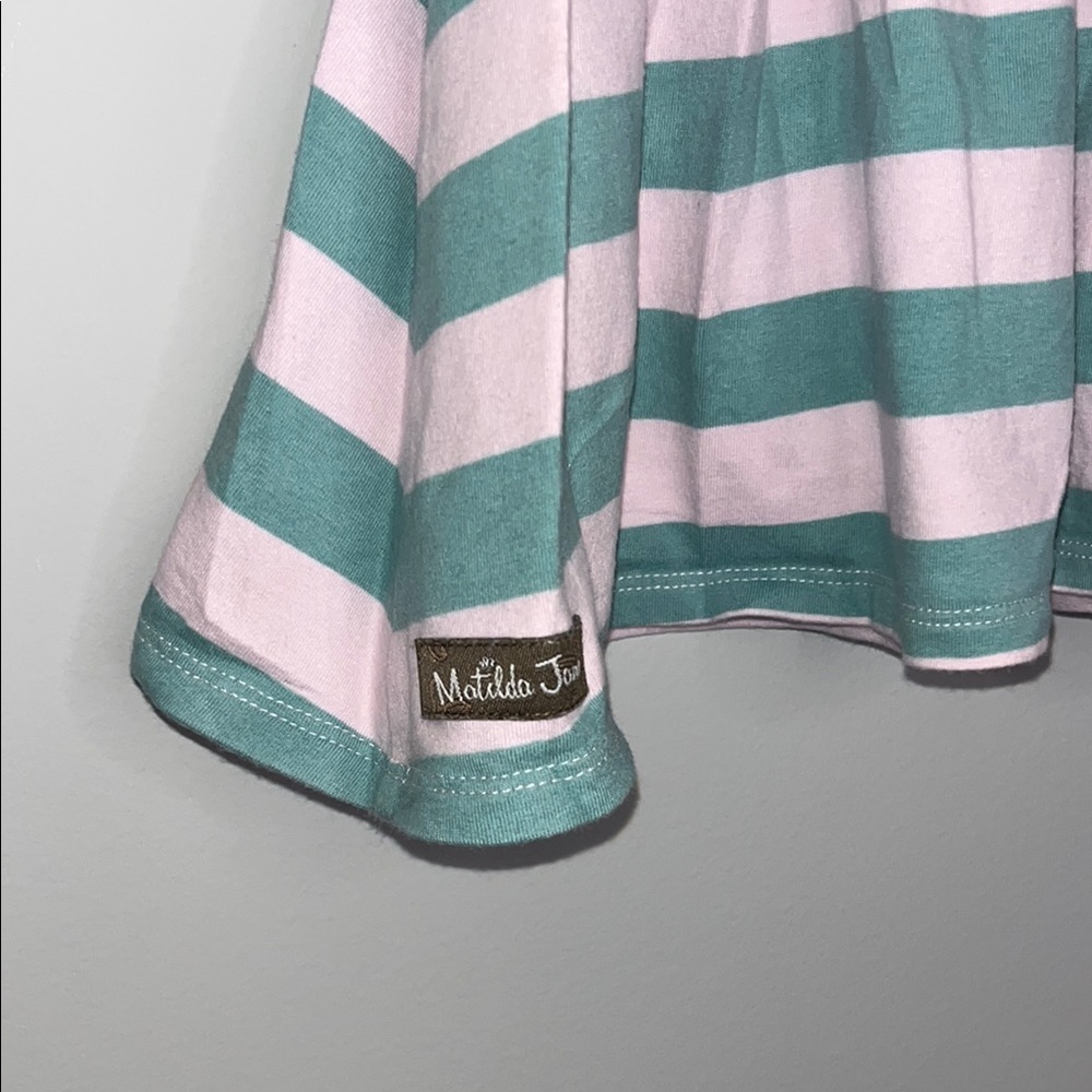 Matilda Jane Pink and Green Ruffled A-line Sundress - Picture 4 of 5